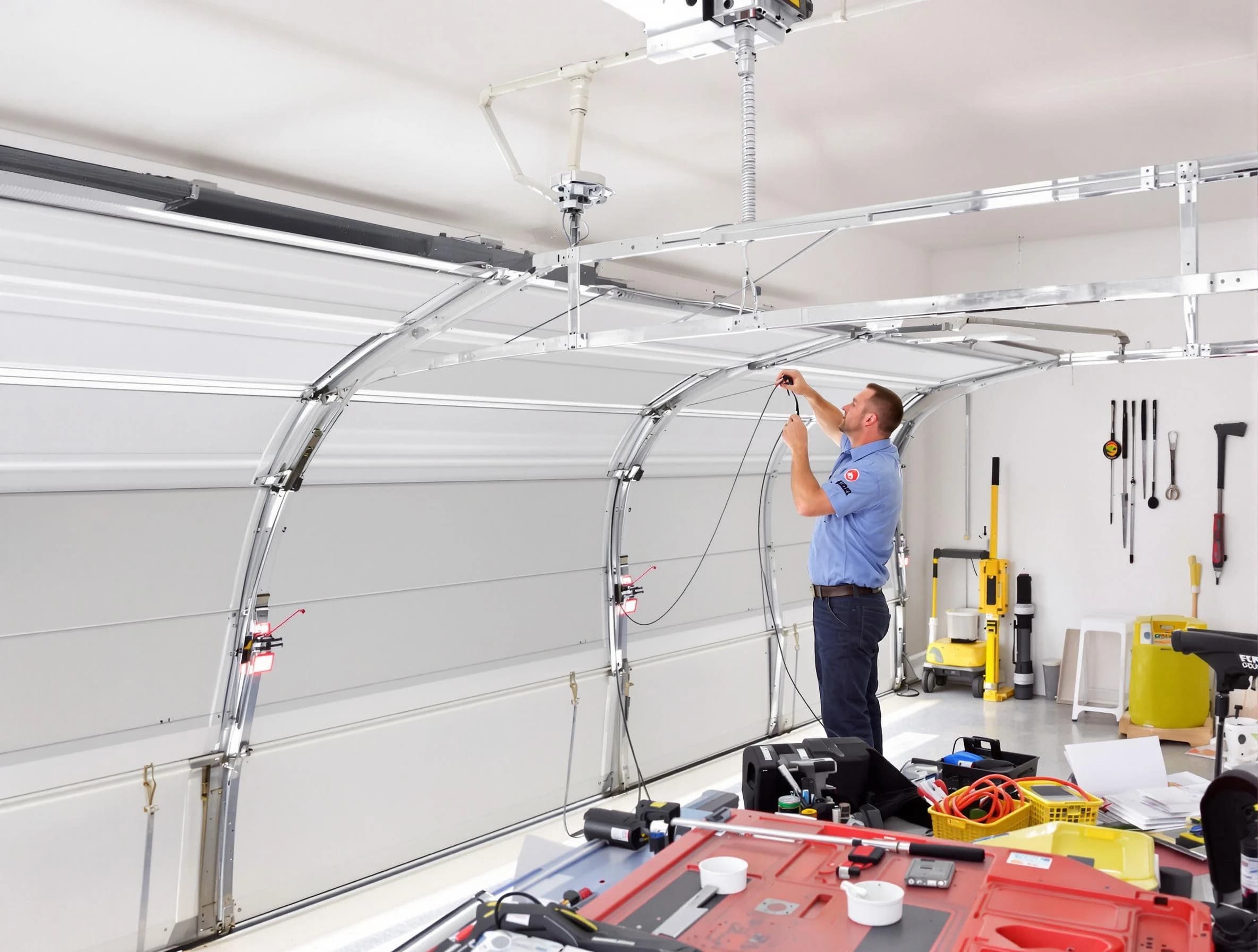 Garage door cable repair service by Newnan Garage Door Repair in Newnan