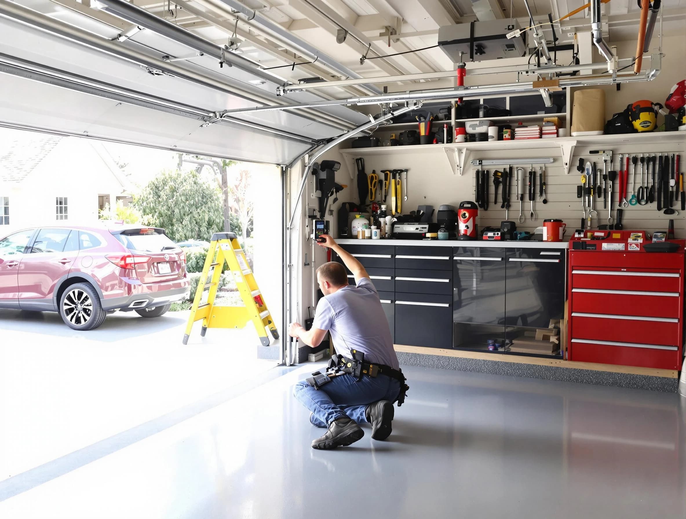Local garage door repair service by Newnan Garage Door Repair in Newnan
