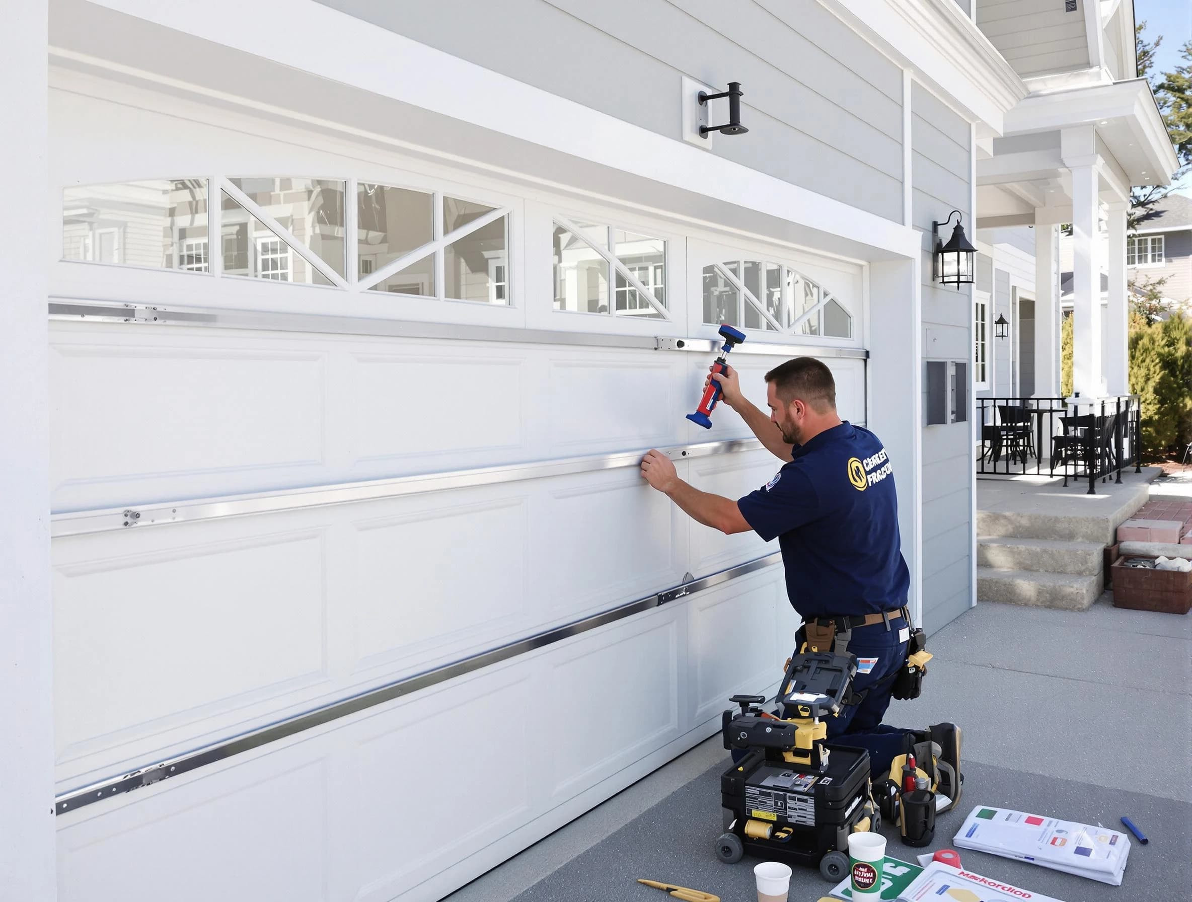 Professional garage door installation by Newnan Garage Door Repair in Newnan