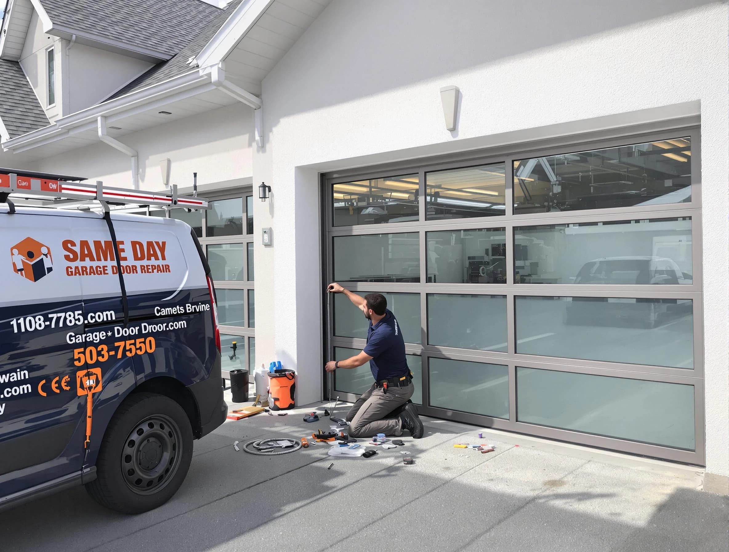 Same-day garage door repair service by Newnan Garage Door Repair in Newnan