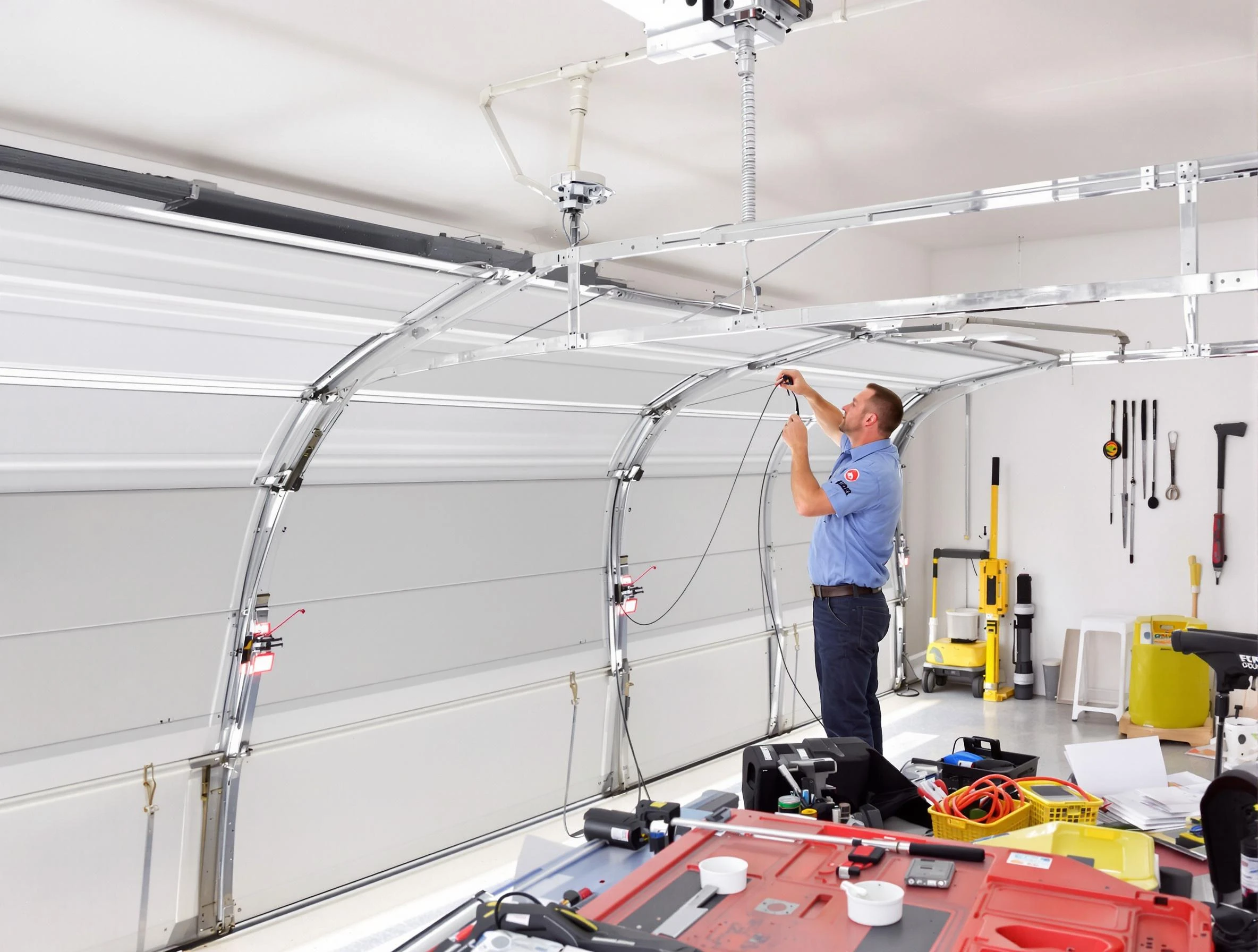 Garage door cable repair service by Newnan Garage Door Repair in Newnan