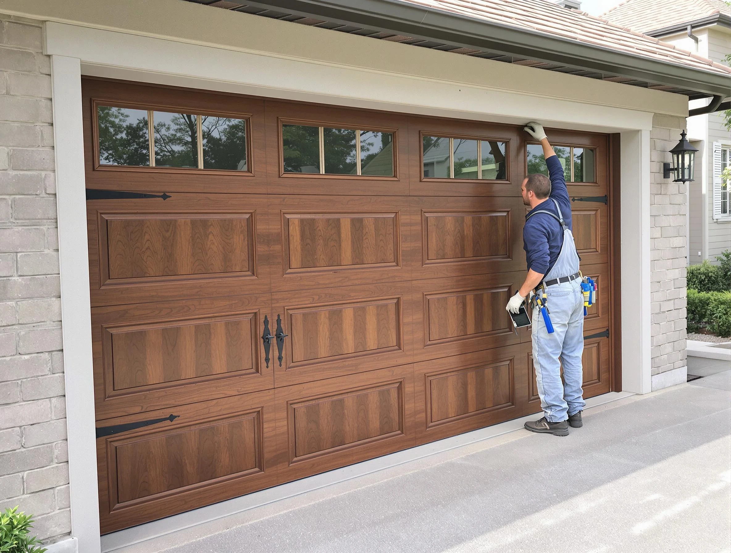 Custom garage door showcase by Newnan Garage Door Repair in Newnan
