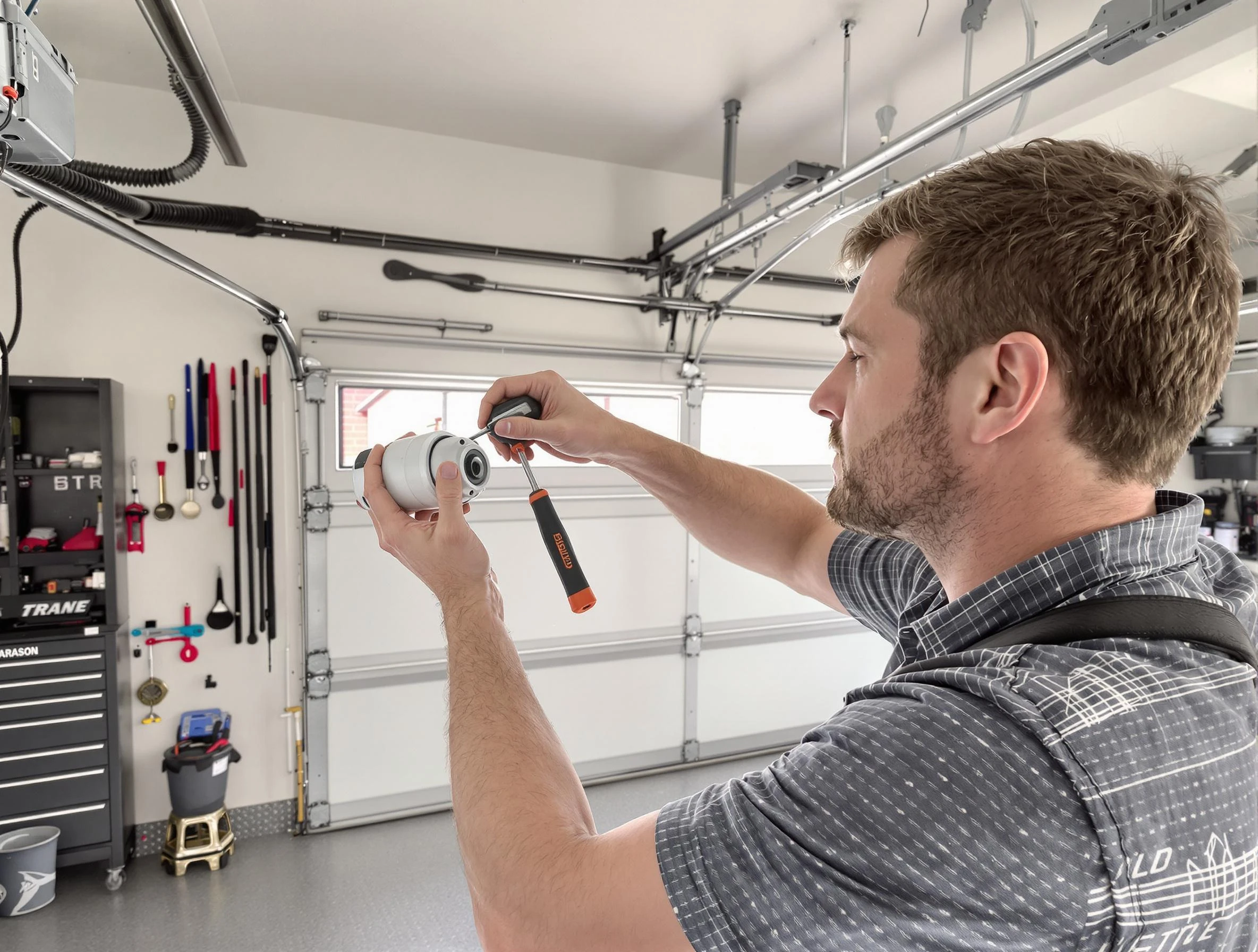 Garage door opener repair service by Newnan Garage Door Repair in Newnan