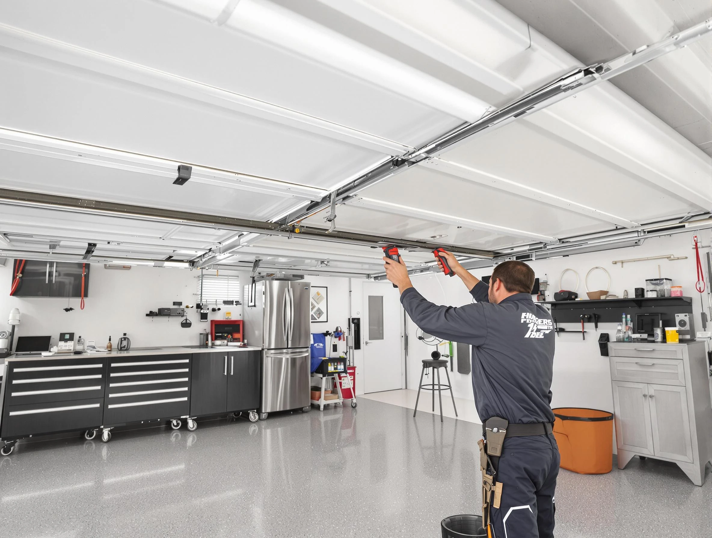 Overhead garage door repair service by Newnan Garage Door Repair in Newnan