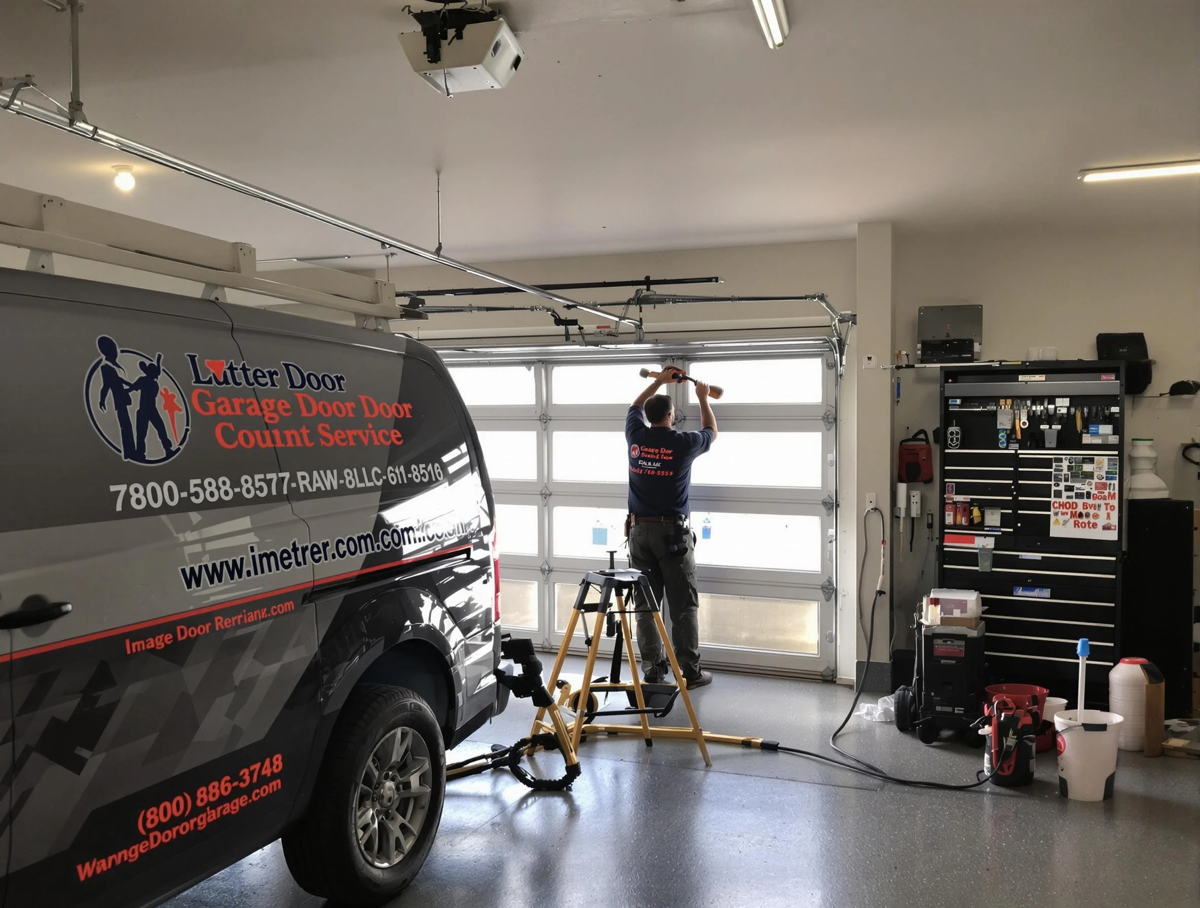 Newnan Garage Door Repair rapid response team performing same-day repair in Newnan